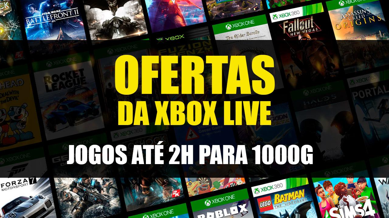 Ofertas da Xbox Live — Jogos até 2h para 1000G