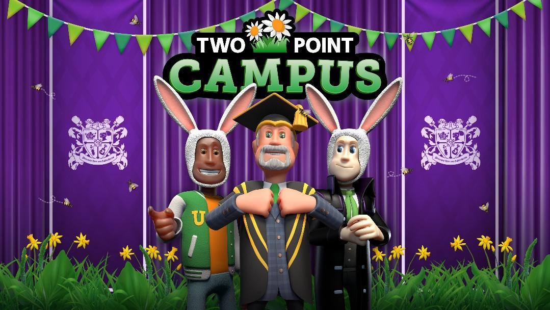 Two Point Campus celebra Páscoa com nova atualização de caça aos ovos
