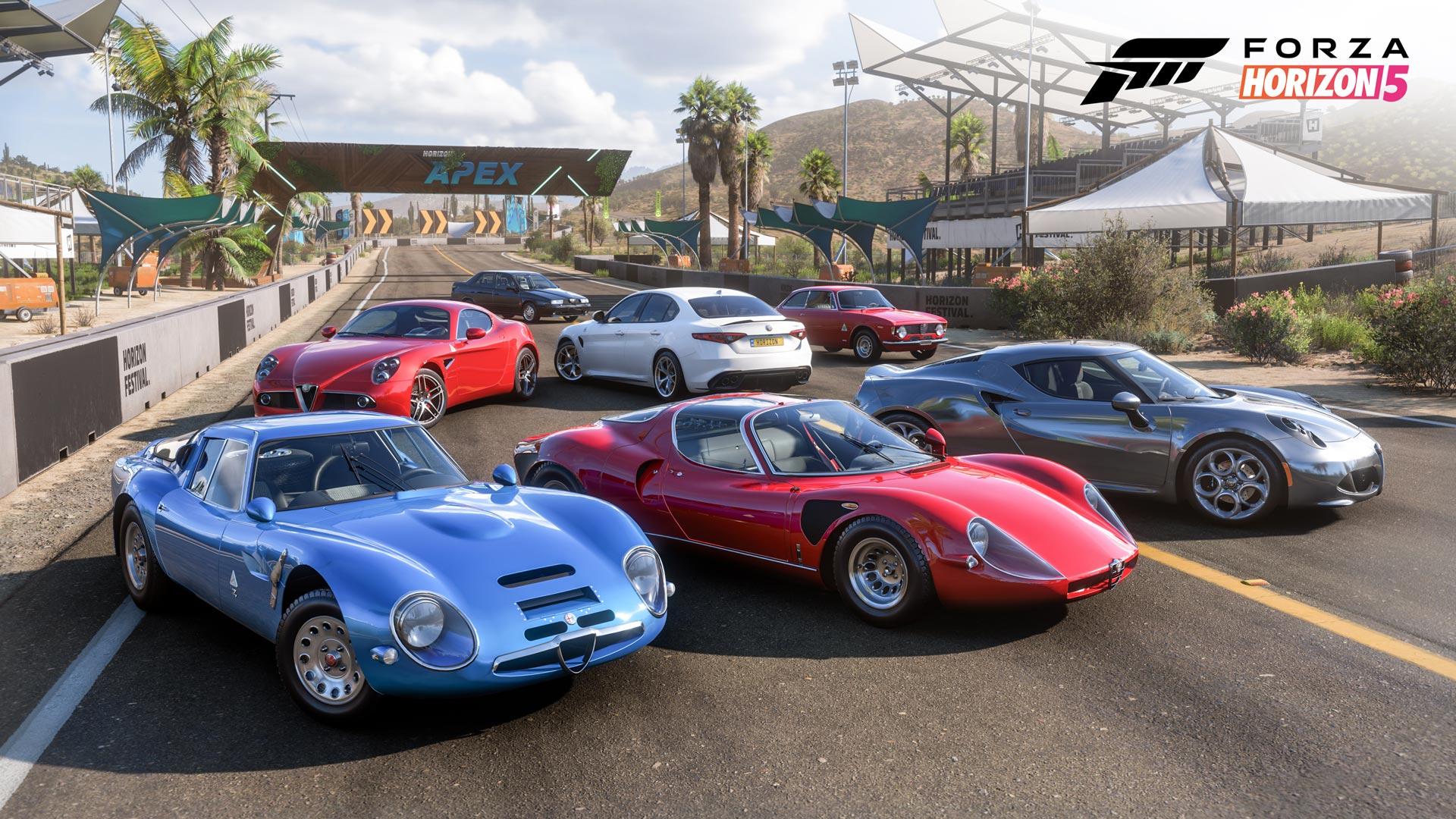 Forza Horizon 5 traz chuva de carros italianos Forza Horizon 5 traz chuva de carros italianos