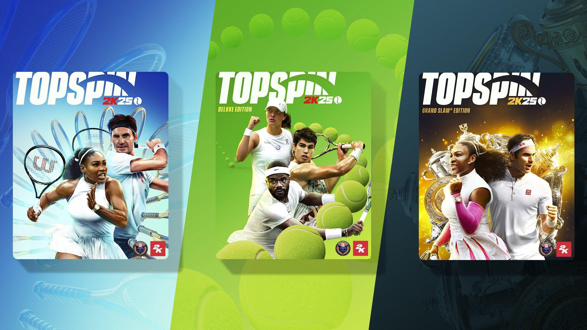 TopSpin 2K25 – Lançamento e Edições Especiais reveladas
