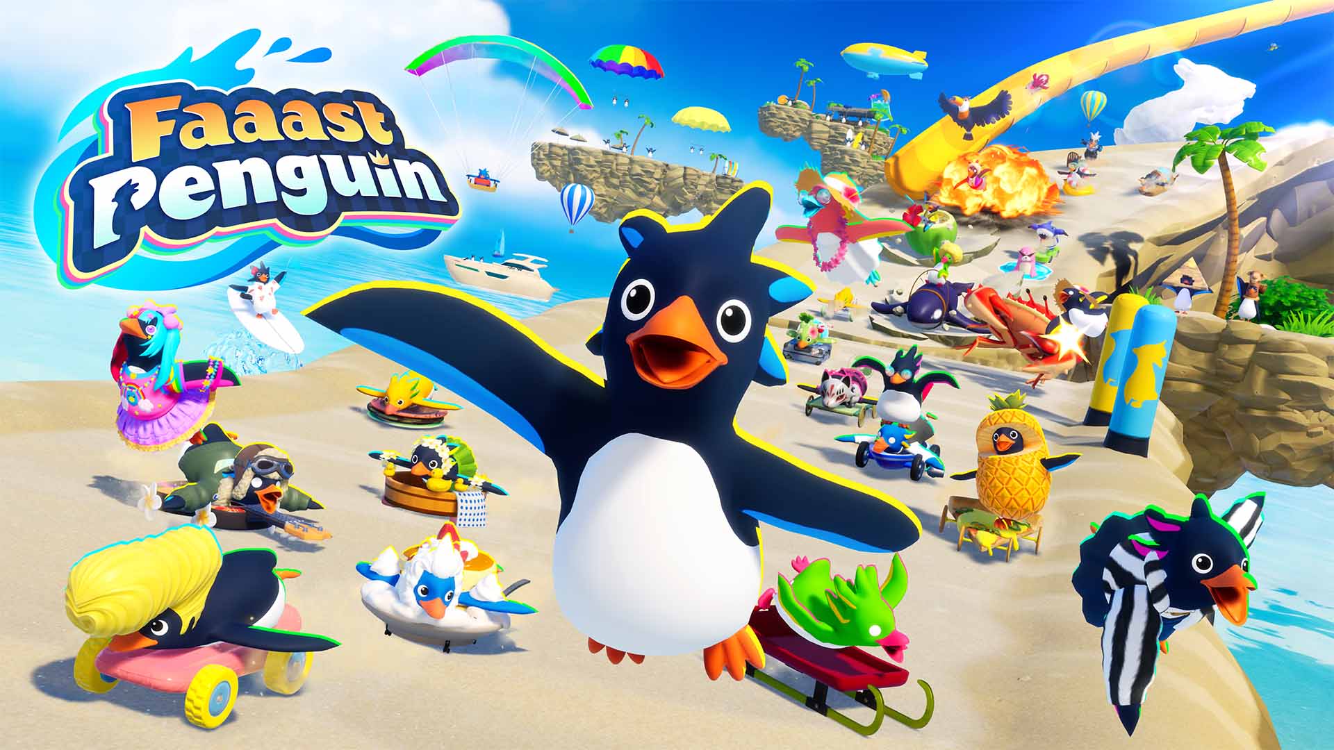 Faaast Penguin chega ao Xbox Series X|S com evento natalino