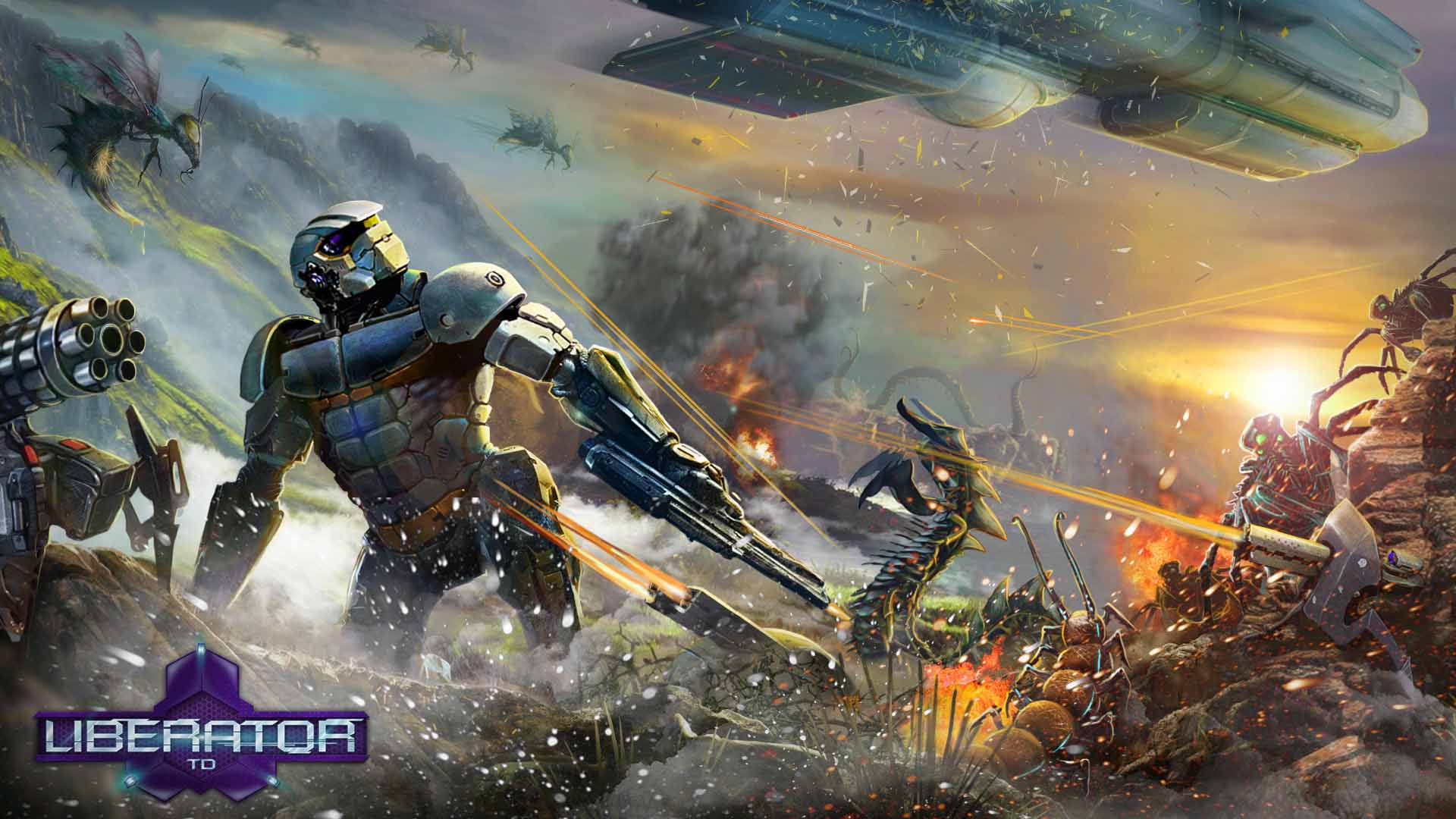 Liberator TD: Ação Sci-Fi e Defesa de Torre Chegam ao PC em Setembro