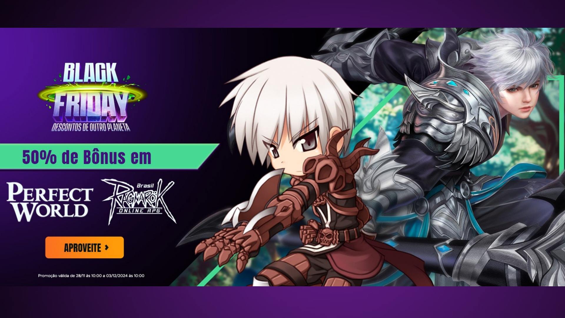 Black Friday Hype Games: Descontos imperdíveis em Ragnarök Online e Perfect World!