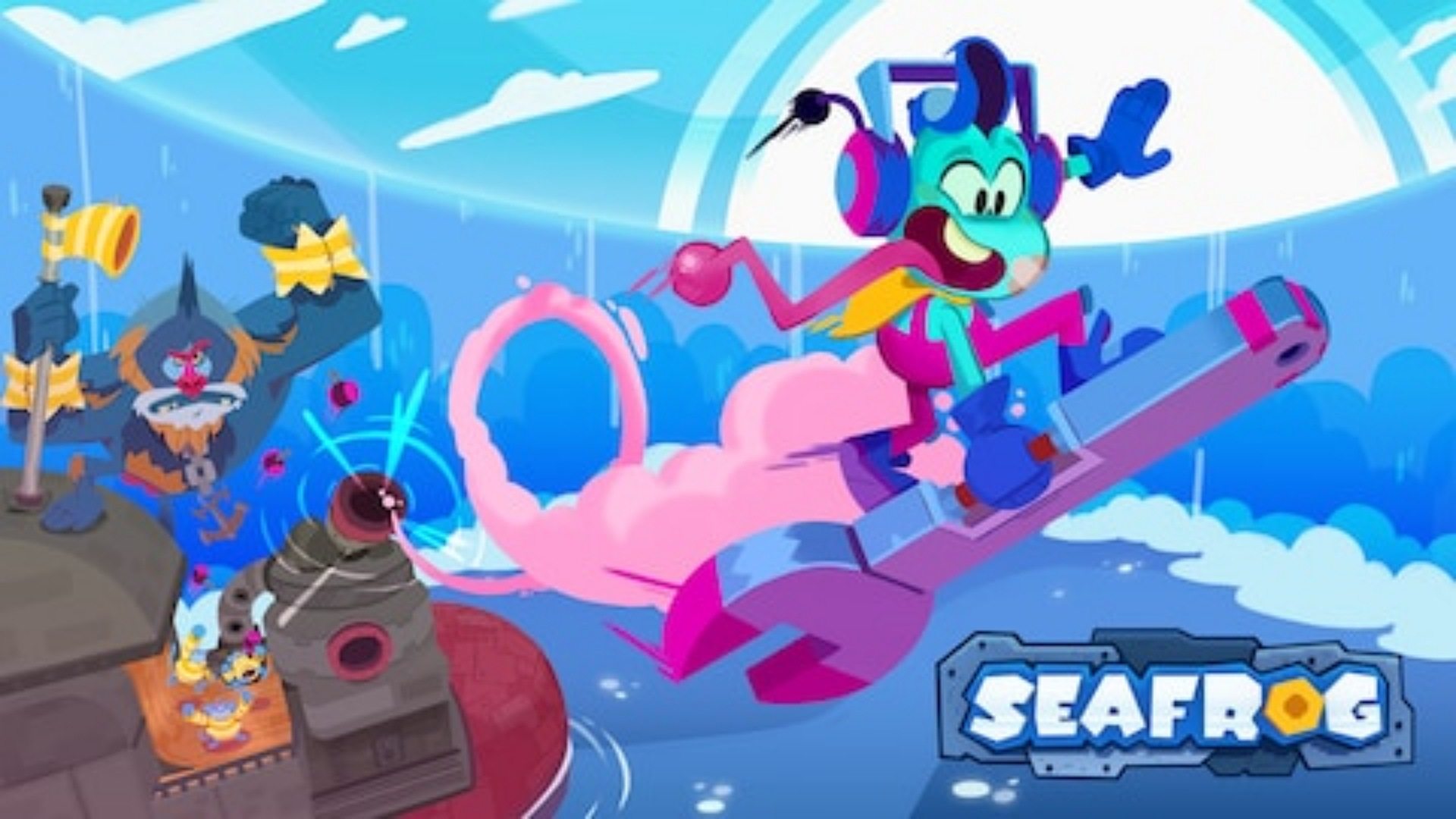 Seafrog: Plataforma 2D com Skate e Mecânica de Sapos Chega ao Steam!