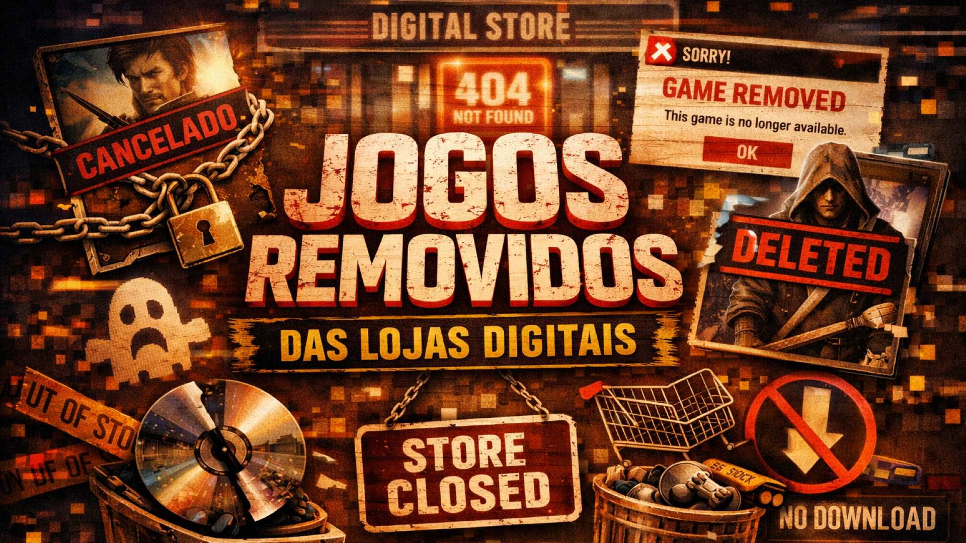 Jogos removidos das lojas digitais